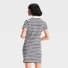 Women's Short Sleeve Knit Mini Shirtdress - Universal Thread™ - 2 of 3