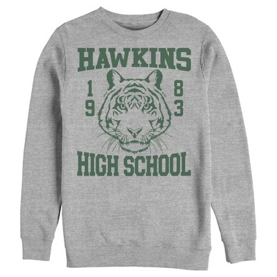 Hawkins high school 1986 green tiger logo shirt, hoodie, sweater