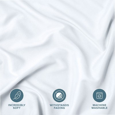 White Hypoallergenic Polyester Standard Pillow Sham Set