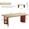 Tribesigns 70.87" Large Executive Desk, Modern Unique Wooden Office Computer Desk - 3 of 4