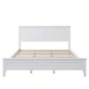 NicBex Modern White/Gray Platform Bed Frame with Headboard,Solid Wood Full/Queen/King Bed Frame with Slat Support,No Box Spring Required,Easy Assembly - 4 of 4