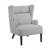 Grungis Chenille Accent Chairs,Living Room Chairs with Solid Wood Legs in Espresso Finish,Comfy Chairs for Living Room,Bedroom - 2 of 4