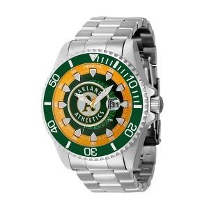 Invicta 43473 Men's MLB Oakland Athletics Silver Bracelet Watch - 1 of 2