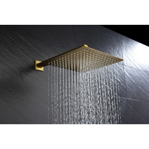 DOMETOUR Rain Shower Head High Pressure Rainfall Showerhead Water Saving - 1 of 4