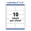 Avery Mailing Labels Shipping 2"x4" 100/PK Glossy CL 6522 - 4 of 4