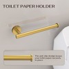 YAWWALK Round 4-Piece Bathroom Hardware Set with Towel Hook, Toilet Paper Holder, and Towel Bar - 3 of 4