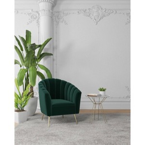 Set of 2 Rosemont Velvet Accent Chairs - Manhattan Comfort - 1 of 4