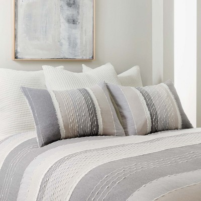 Santander Grey Cotton Twin/Twin XL Duvet Cover Set