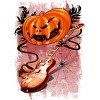 Women's Design By Humans Pumpkin Rocker By cashfish Racerback Tank Top - 2 of 3
