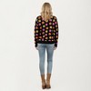 Anna-Kaci Women's Flower Pattern Knit Sweater with Long Sleeves, Soft Textured Feel and Comfortable Relaxed Everyday Fit - 4 of 4