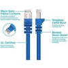 Monoprice Cat6A Ethernet Patch Cable - 5 Feet - Blue | Snagless RJ45, Stranded, 550Mhz, STP, Pure Bare Copper Wire, 10G,26AWG - image 3 of 4