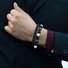 Crucible Men's Onyx Stone Bead Adjustable Shocker Tie Bracelet (8mm) - 4 of 4