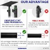 Pair of Studio Monitor Stands Desk Clamp Speaker Stands 0-12°Tilt Height Adjustable with Cable Management - 2 of 4