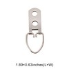 Unique Bargains Picture Hangers Hook Iron 1.26"x0.47" 20 Pcs - 3 of 4