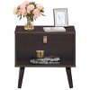 Tangkula Retro Wood Nightstand with Storage Drawer End Table Bedside Table - 2 of 4