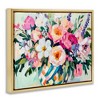 Stupell Industries Colorful Bouquet in Spring Vase Floating Frame Canvas Art - 2 of 4