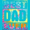 Men's Design By Humans Vintage Tie Dye Best Dad Ever By T-Shirt - 2 of 2
