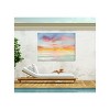 Cottage Garden West of The Wind Cloud 9 Blue, Orange, Yellow 40 x 30 Inch Waterproof Gallery Wrapped Canvas, Outdoor Garden, Yard, Patio All Weather - 2 of 2
