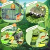 Vatos 277Pcs Dinosaur Racing Toys, Bendable Flexible Racing Car with Sharks and Balls, Dinosaur Themed Train Toys for Aged 3+ - 4 of 4