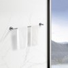 DOMETOUR Bathroom Hardware Set, Thicken Space Aluminum 3 Pcs Towel Bar Set- Gun Grey 16-27 Inches Adjustable Bathroom Accessories Set - 3 of 4