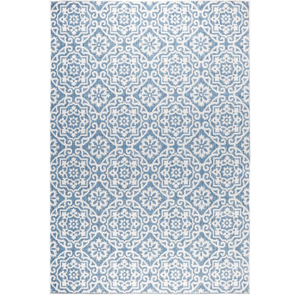 Photos - Area Rug Nicole Miller 1'9" x 2'11" Country Danica Indoor/Outdoor Rug Blue/Gray  