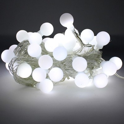 Perfect Holiday 100 LED String Light Bulb with connector - White