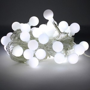 Perfect Holiday 100 LED String Light Bulb with connector - White - 1 of 4