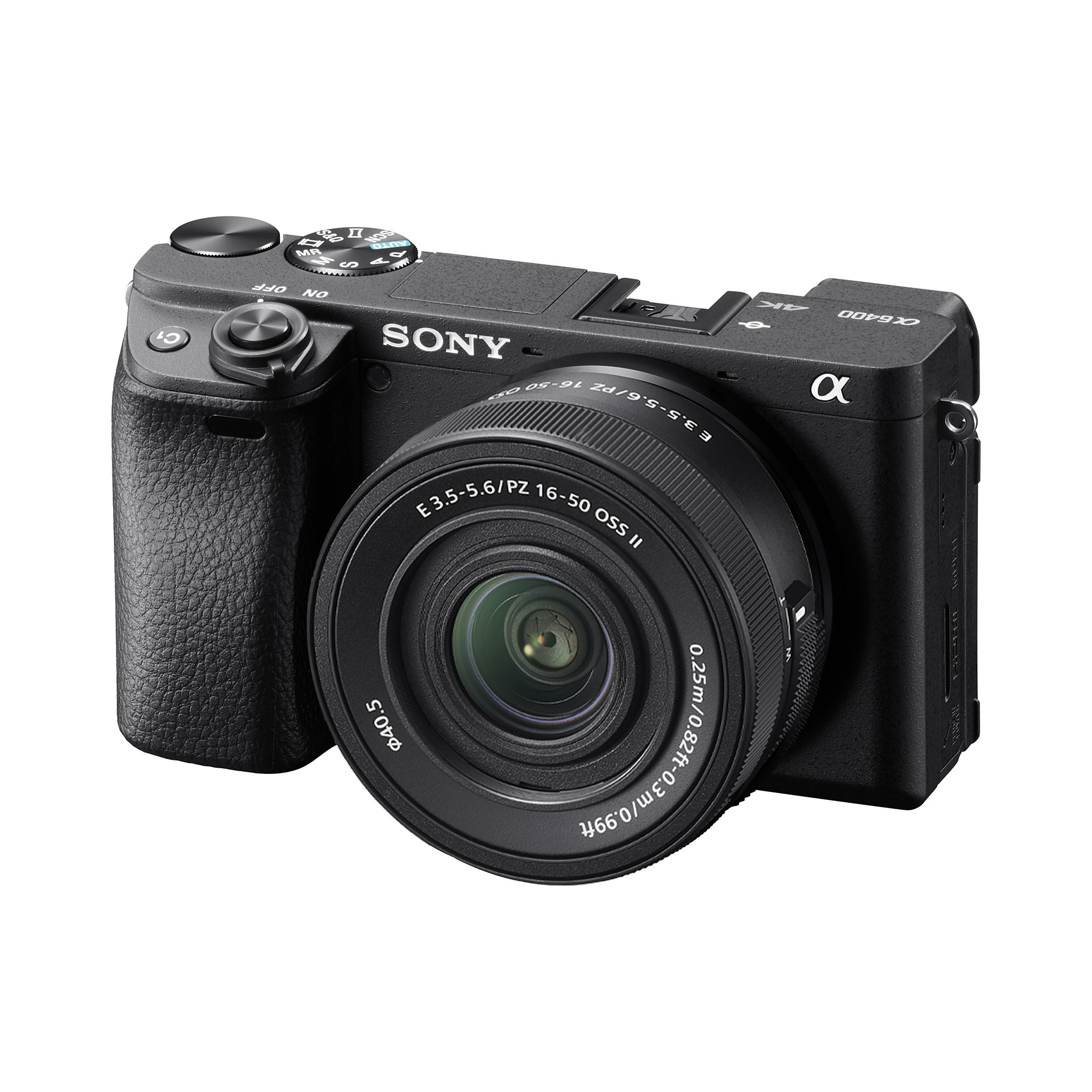 Sony Alpha a6400 24.2 MP APS C Mirrorless Black Camera with 16 to 50mm M2 Lens