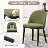 Upholstered Dining Chairs Set of 2, Modern Fabric Dining Room Chairs with High Back and Wooden Legs, for Kitchen or Restaurant - 4 of 4