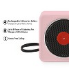 Crosley Mini Record Player Portable Bluetooth Speaker - Pink - image 3 of 4