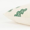 20"x20" Oversize Woodland Animal Square Throw Pillow Cover Ivory - Rizzy Home: Cotton Canvas, Hidden Zipper, Pet Friendly - 3 of 4