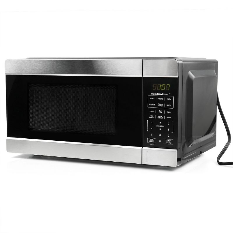 Hamilton Beach 1.1 Cu. Ft. 1000 Watt Countertop Microwave Oven in Black, 2 of 8