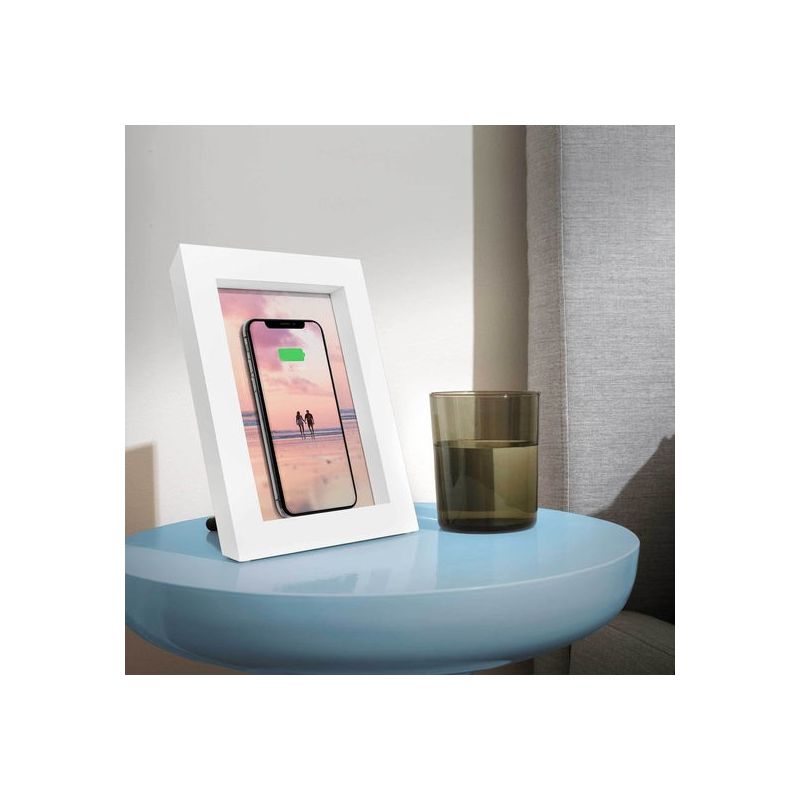 Twelve South PowerPic Wireless Charger Picture Frame - White (Certified Refurbished), 2 of 5