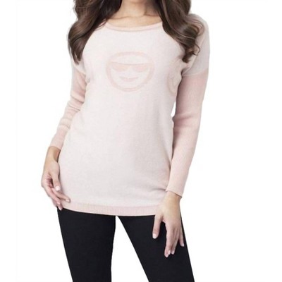 Women's Reversible Emoji Sweater - ANGEL
