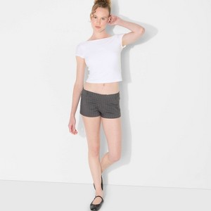 Women's Short Sleeve Boatneck Synthetic T-Shirt - Wild Fable™ - 1 of 4