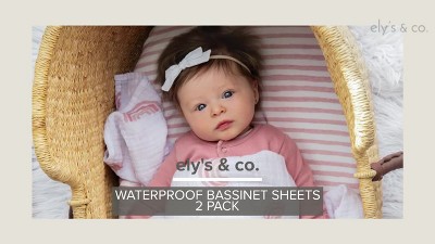 Blue Striped and Splash Waterproof Cotton Changing Pad Cover