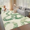 Luxury Modern Area Rug Ultra Soft Non Slip Stain Resistant Indoor Mat Machine Washable Low Pile Abstract Carpet - 3 of 4