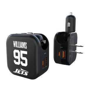 NFL New York Jets Players Game Tactic 18-Watt 2 in 1 USB A/C Charger - 1 of 3