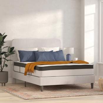 Flash Furniture Capri Comfortable Sleep 12 Inch CertiPUR-US Certified Hybrid Pocket Spring Mattress, Mattress in a Box