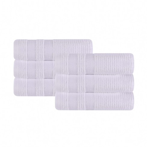 Zero Twist Cotton Waffle Honeycomb Medium Weight 6 Piece Bathroom Towel Set,  White - Blue Nile Mills : Target