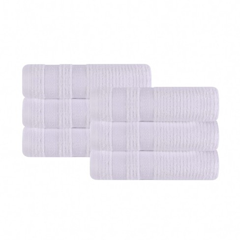 Diamond Jacquard 6 Piece Bath Towel Set Lavender