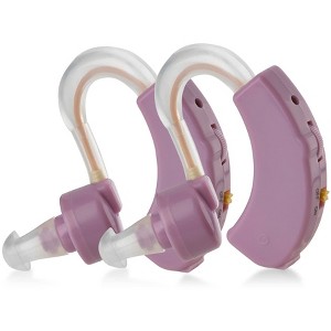 MEDca Premium Listening 2-Pack Small BTE Amplifiers Personal Audio Headphones Pair Device Daily Living Sports and Outdoors - 1 of 4