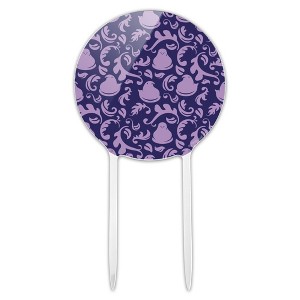Peeps Purple Peeps In Garden Pattern Acrylic Cake Topper - 1 of 4