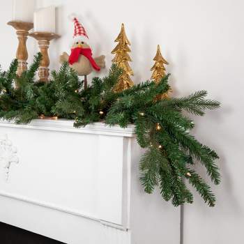 Northlight 9' x 14 White Canadian Pine Artificial Christmas Garland - Unlit