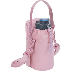 BABYYER Water Bottle Holder with Strap 32oz Insulated Water Bottle Carrier Sling Bag (pink) - 1 of 4