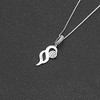 Infinity Necklace for Women Sterling Silver Pendant Clear Cz Ginger Lyne Collection - 4 of 4