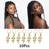Unique Bargains Wings Hair Ring Pendants 10 Pcs - 3 of 4