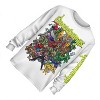 Mens Goosebumps Horror Mask Shirt - Goosebumps Book List Front and Back Mens Long Sleeve T-Shirt - 3 of 4