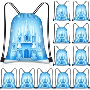 Sport Drawstring Bags Bulk, Waterproof Backpacks for Team Sports, Beach, Party Favors & Gym Use, Multi-Pack - 1 of 4