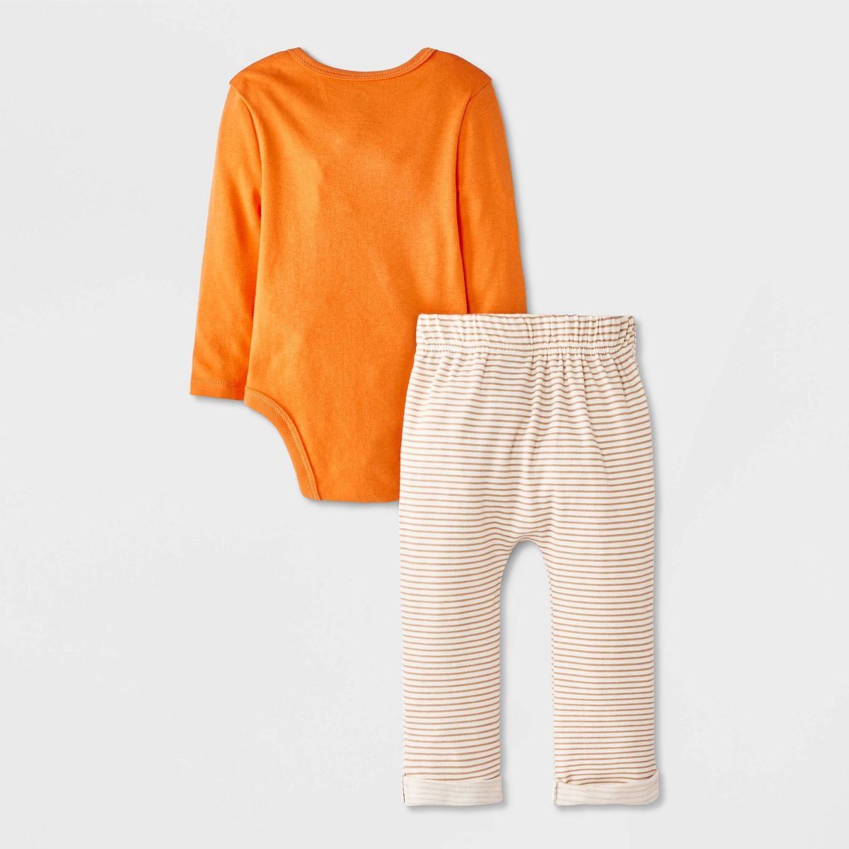 Baby 2pc Disney Winnie The Pooh Halloween Bodysuit and Pants Set - Orange - thumbnail 2